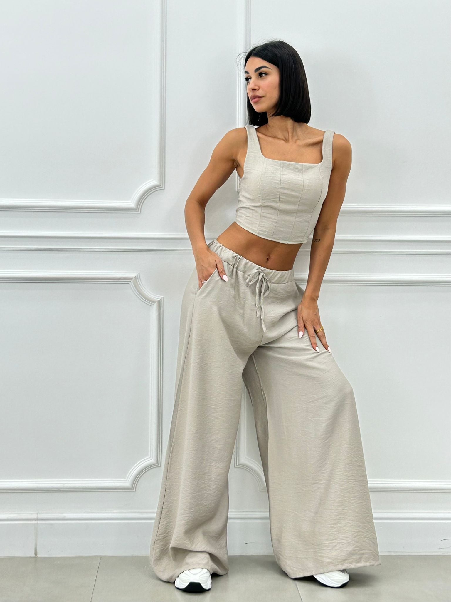 COORDINATO TOP E PANTAPALAZZO NEW SS25