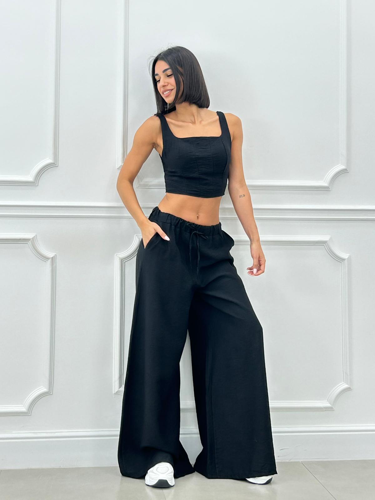 COORDINATO TOP E PANTAPALAZZO NEW SS25