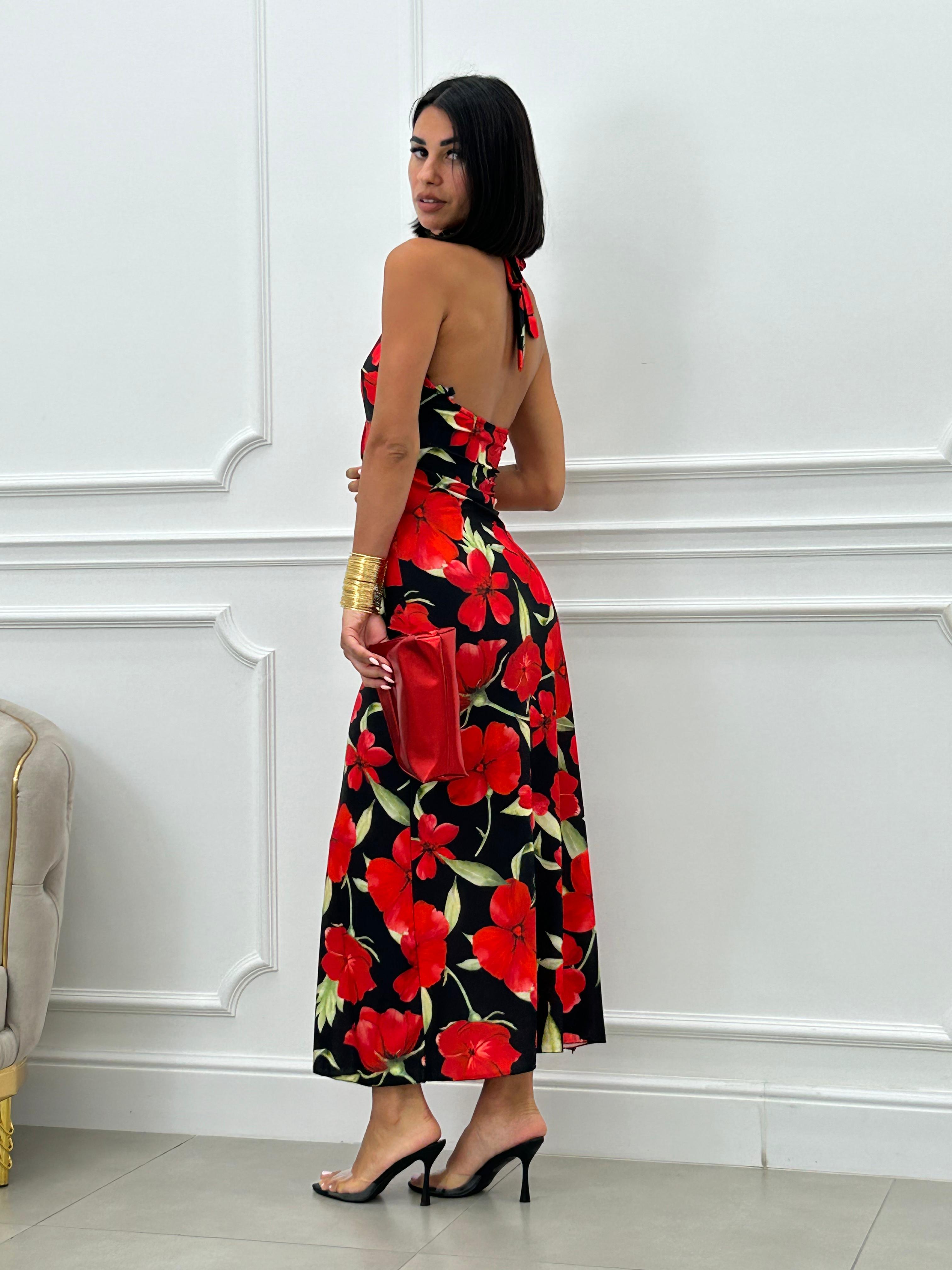 ABITO FLOREAL SCOLLO SCHIENA NEW SS25