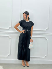 ABITO LUNGO PLISSET E CINTURA NEW SS25