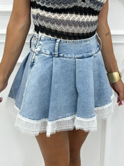 GONNA DENIM CON PIZZO NEW SS25