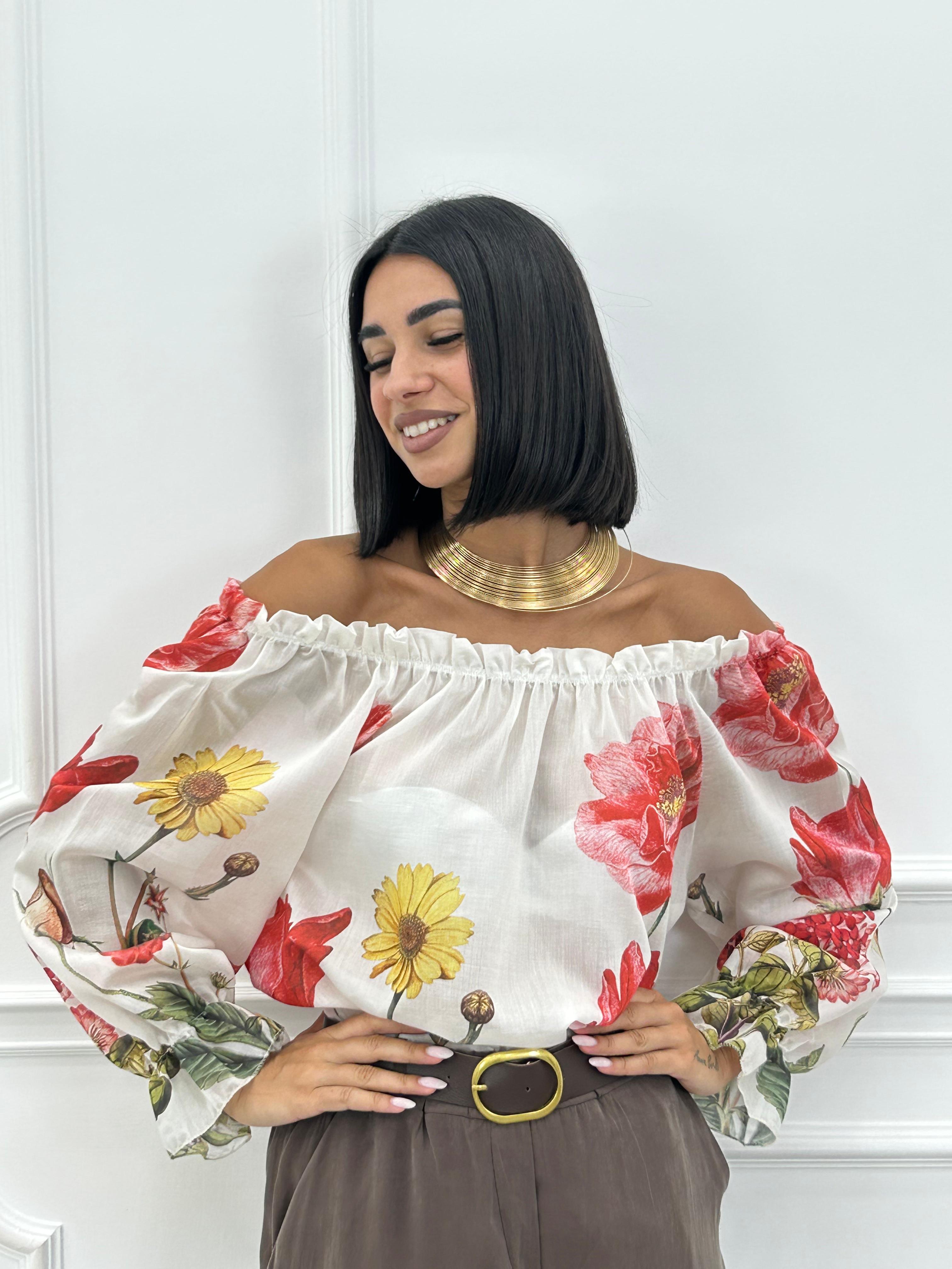 BLUSA FLOREAL NEW SS25