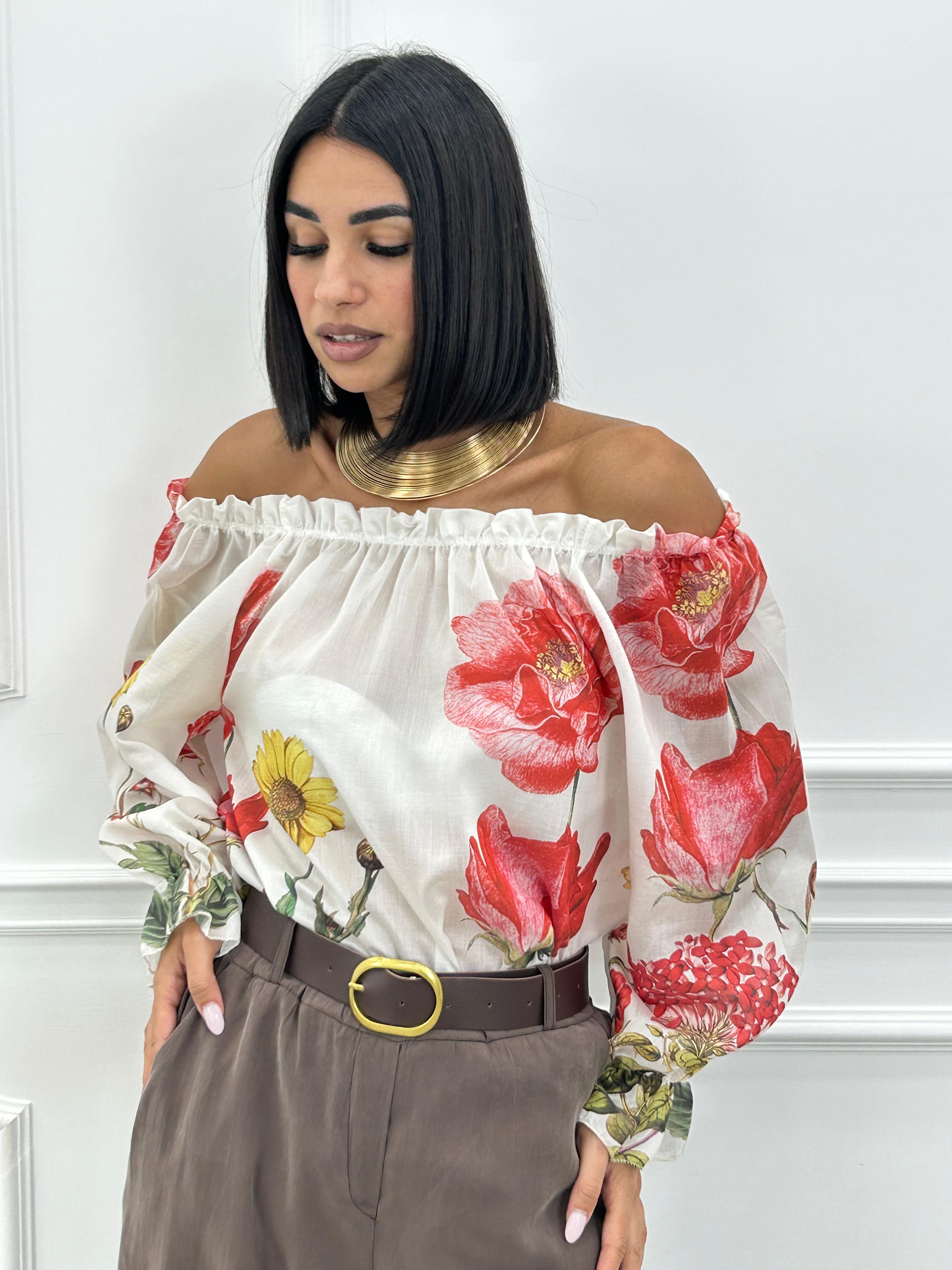 BLUSA FLOREAL NEW SS25