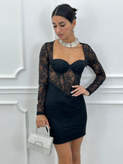 ABITO TUBINO IN PIZZO NEW SS25