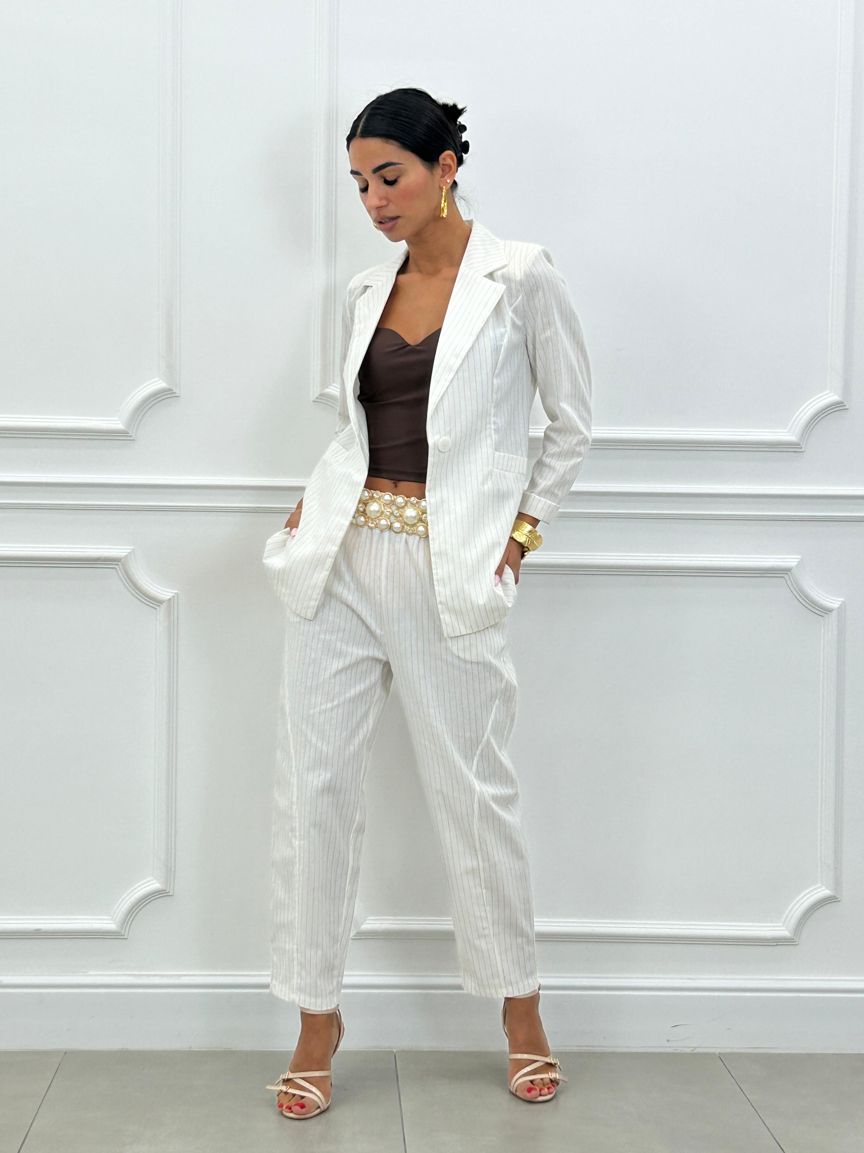 COORD-SET MISTO LINO GESSATO NEW SS25