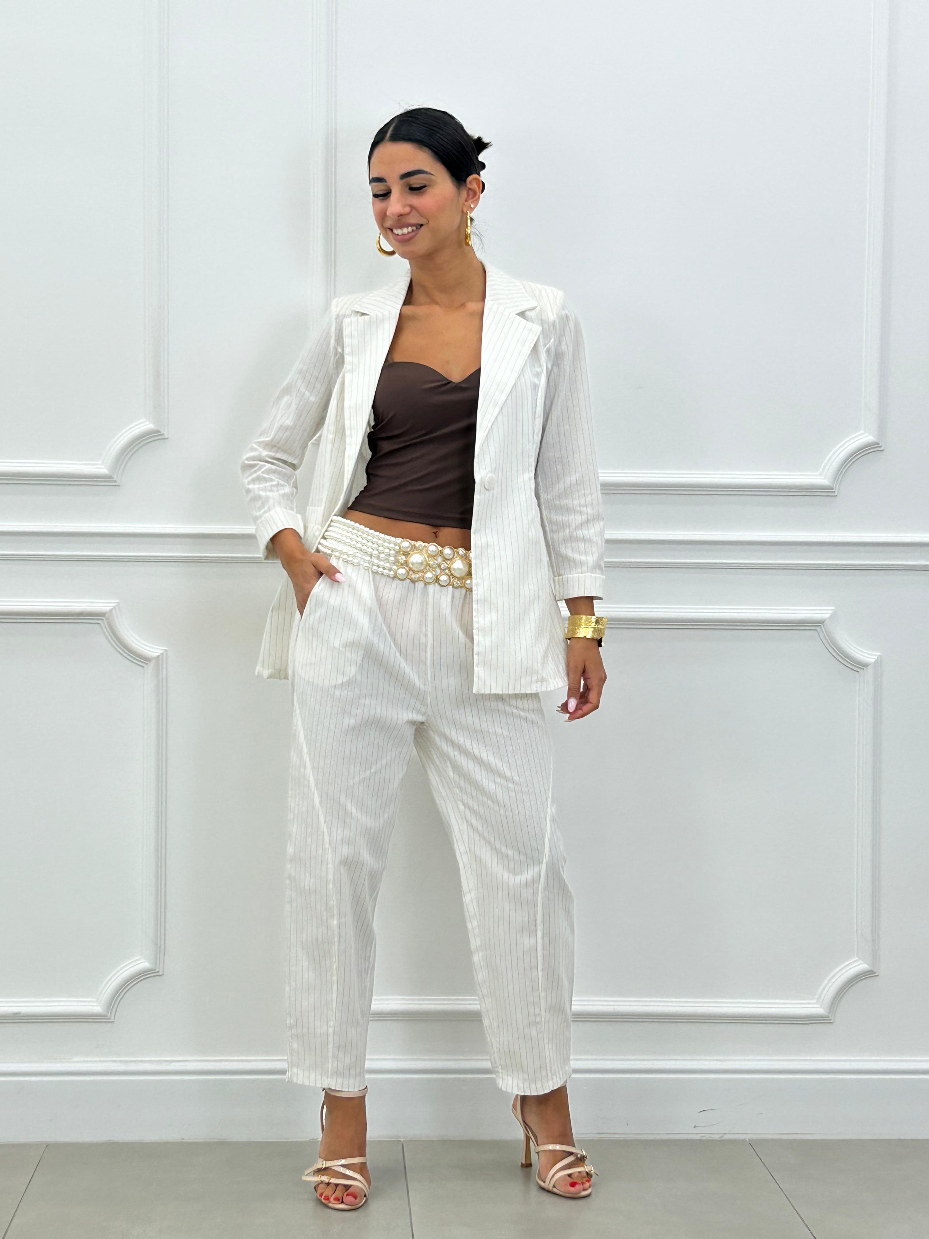 COORD-SET MISTO LINO GESSATO NEW SS25