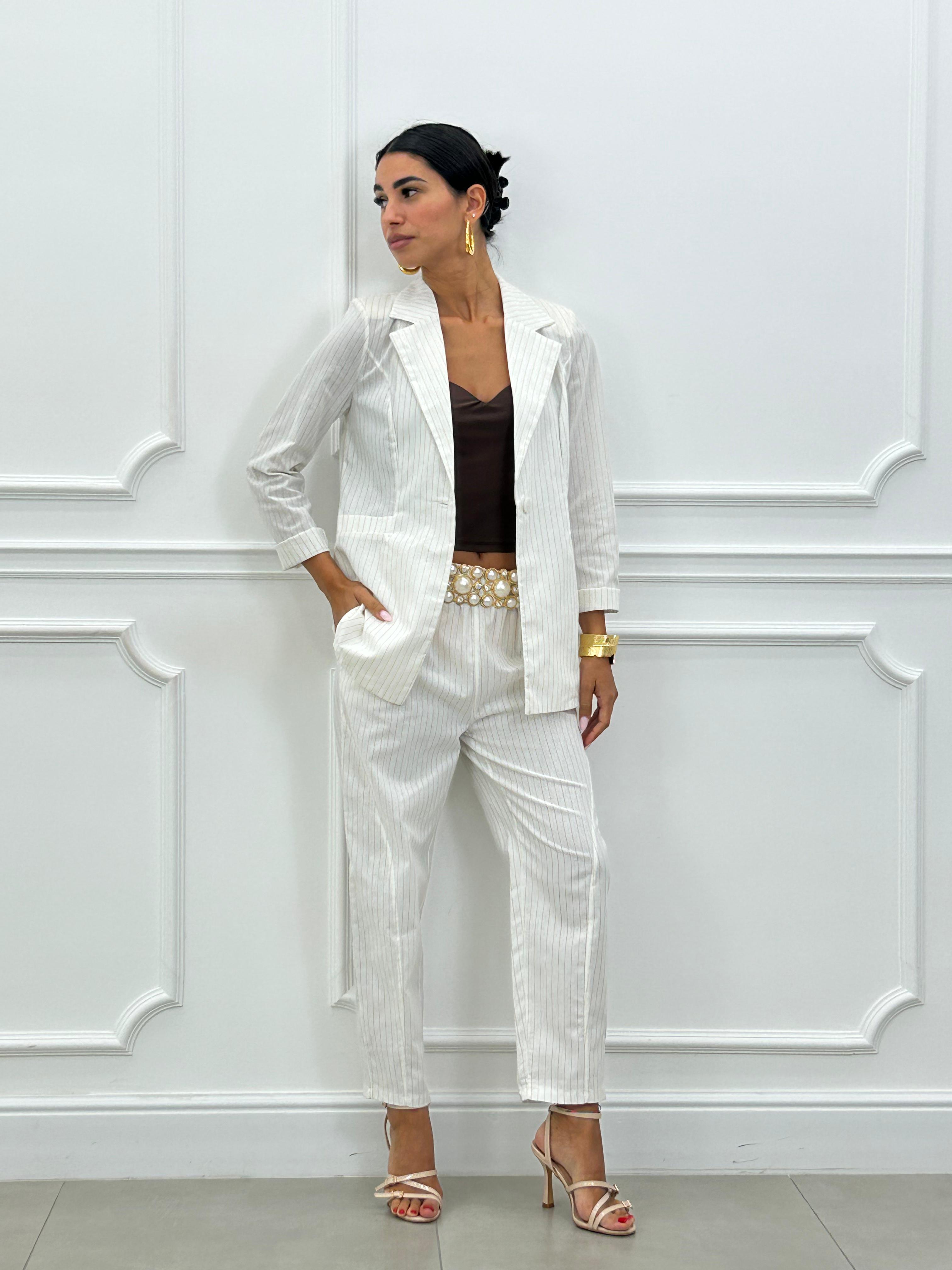 COORD-SET MISTO LINO GESSATO NEW SS25