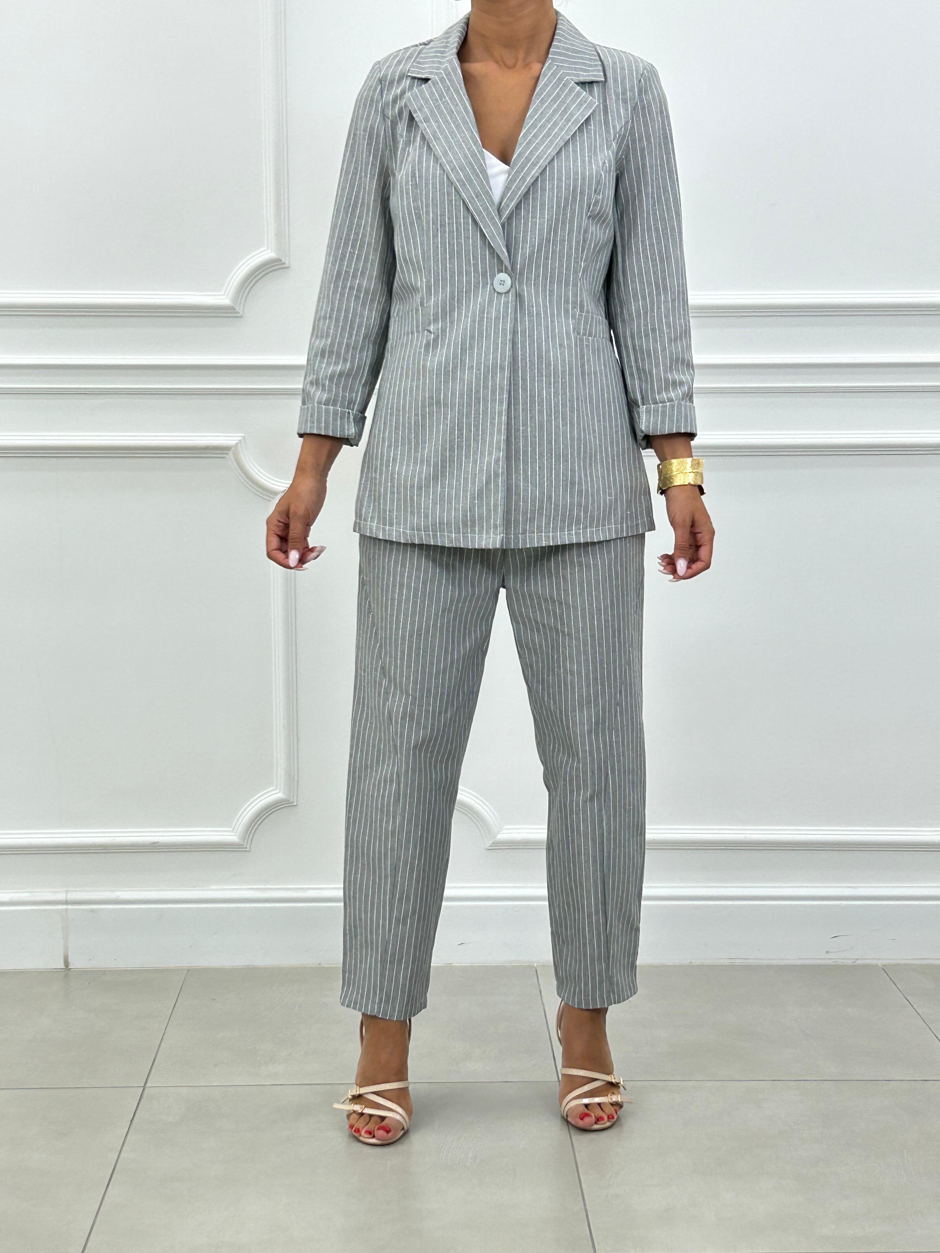 COORD-SET MISTO LINO GESSATO NEW SS25