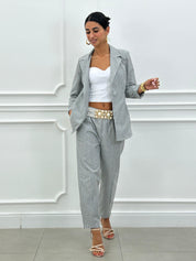 COORD-SET MISTO LINO GESSATO NEW SS25