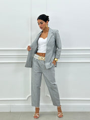 COORD-SET MISTO LINO GESSATO NEW SS25