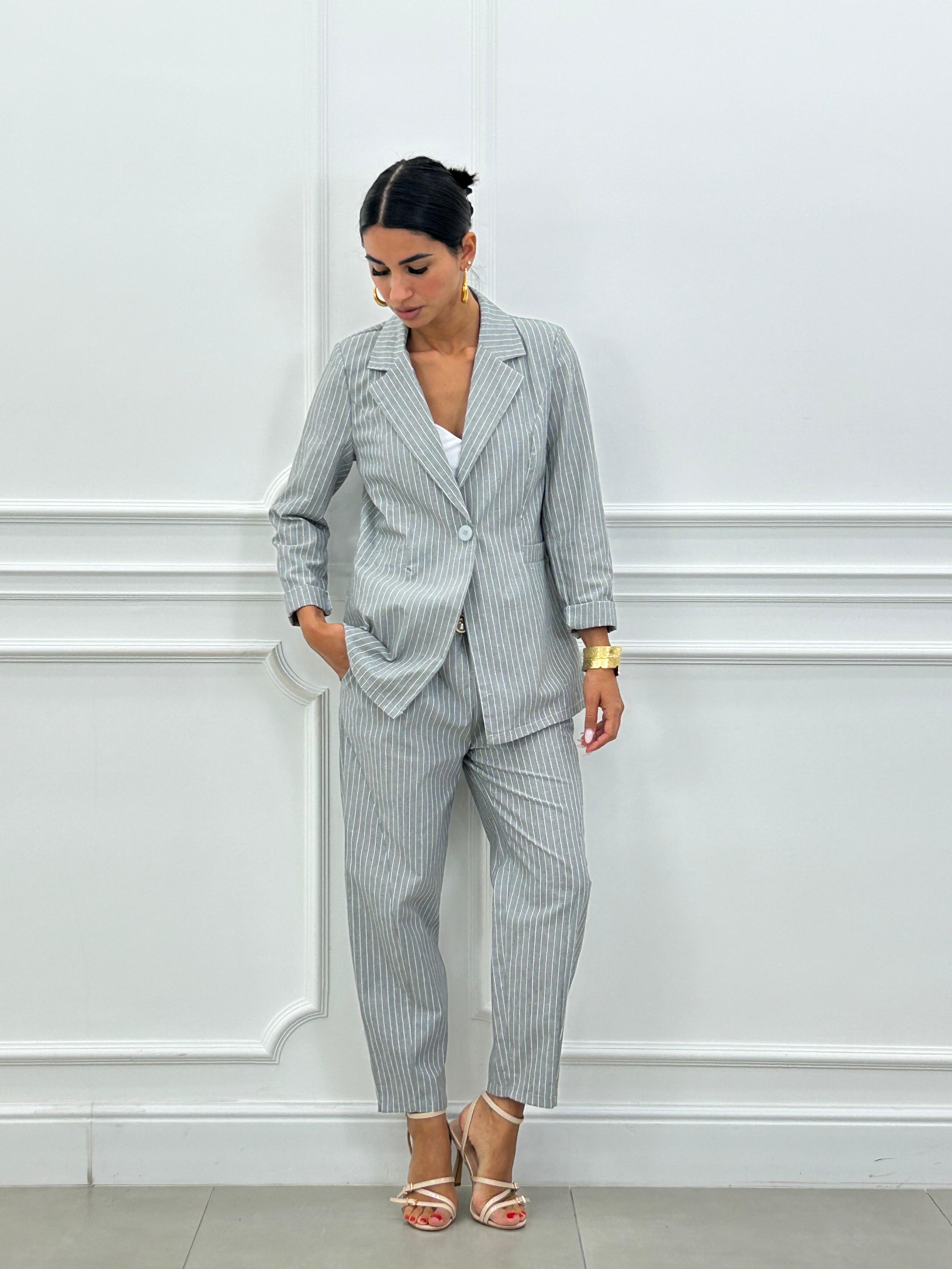 COORD-SET MISTO LINO GESSATO NEW SS25