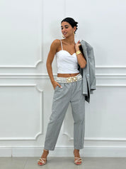 COORD-SET MISTO LINO GESSATO NEW SS25