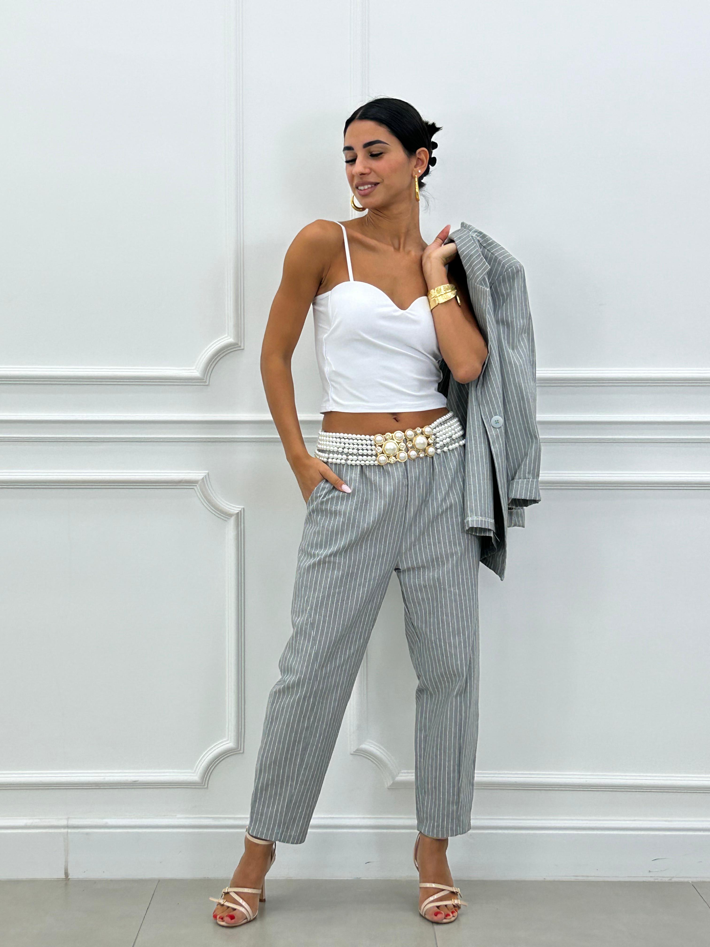 COORD-SET MISTO LINO GESSATO NEW SS25