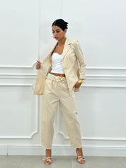 COORD-SET MISTO LINO GESSATO NEW SS25