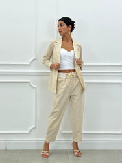 COORD-SET MISTO LINO GESSATO NEW SS25