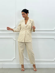 COORD-SET MISTO LINO GESSATO NEW SS25