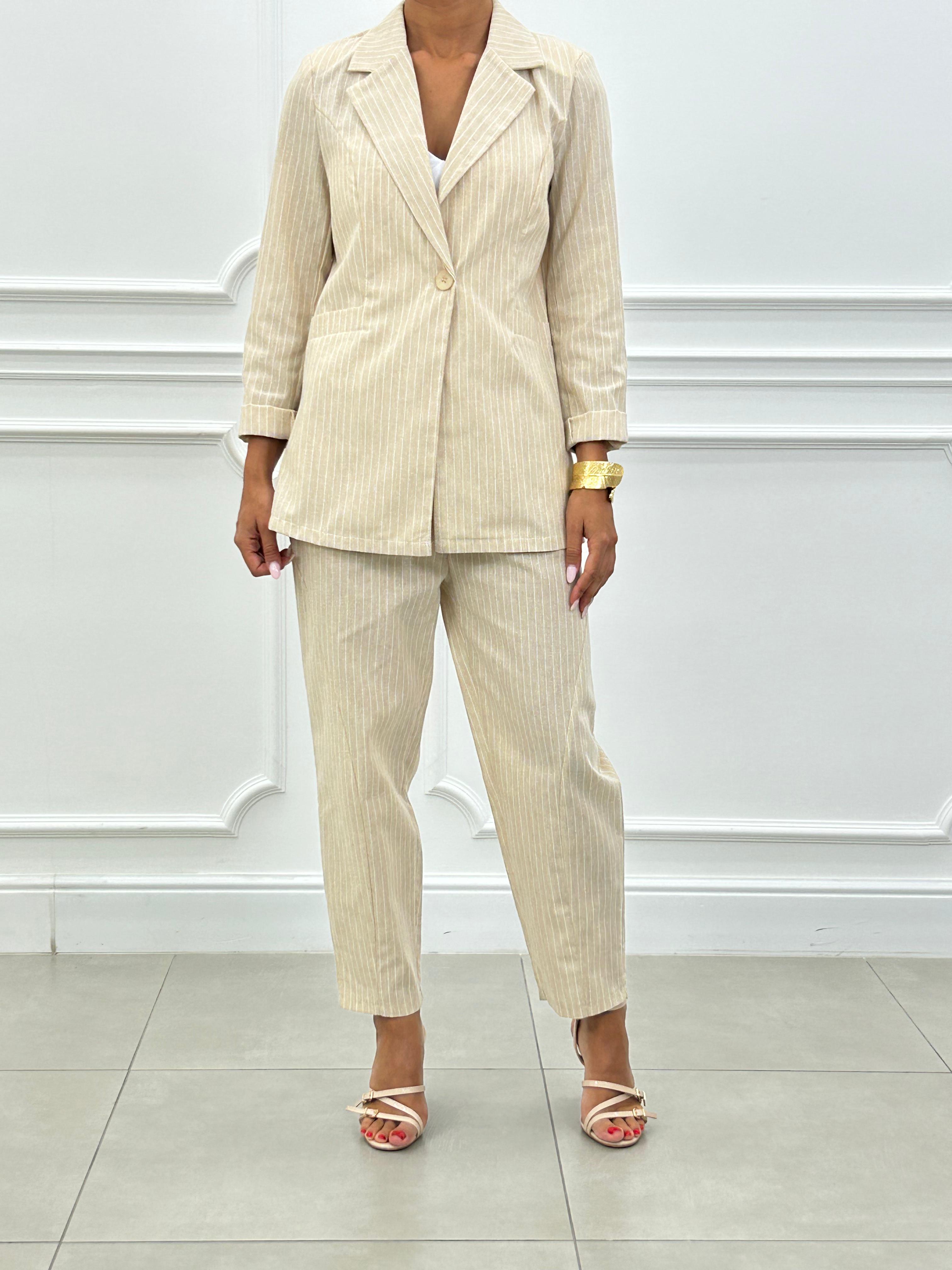 COORD-SET MISTO LINO GESSATO NEW SS25