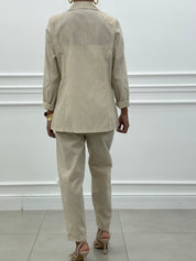 COORD-SET MISTO LINO GESSATO NEW SS25