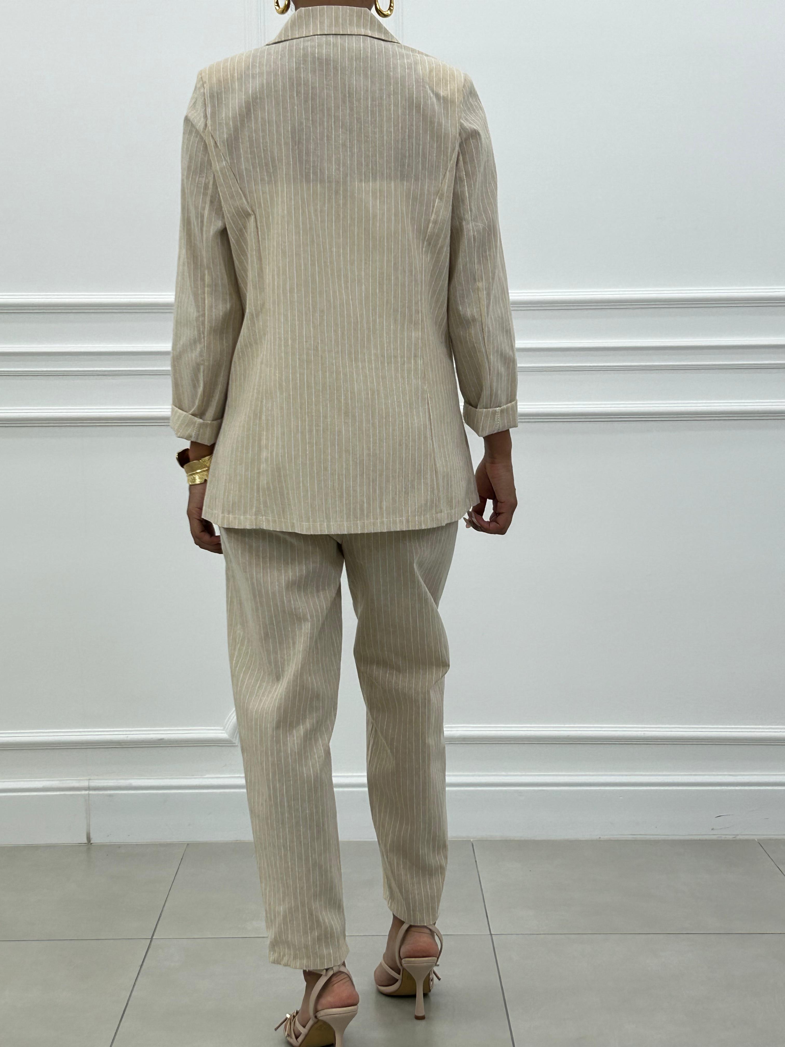 COORD-SET MISTO LINO GESSATO NEW SS25
