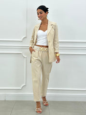 COORD-SET MISTO LINO GESSATO NEW SS25