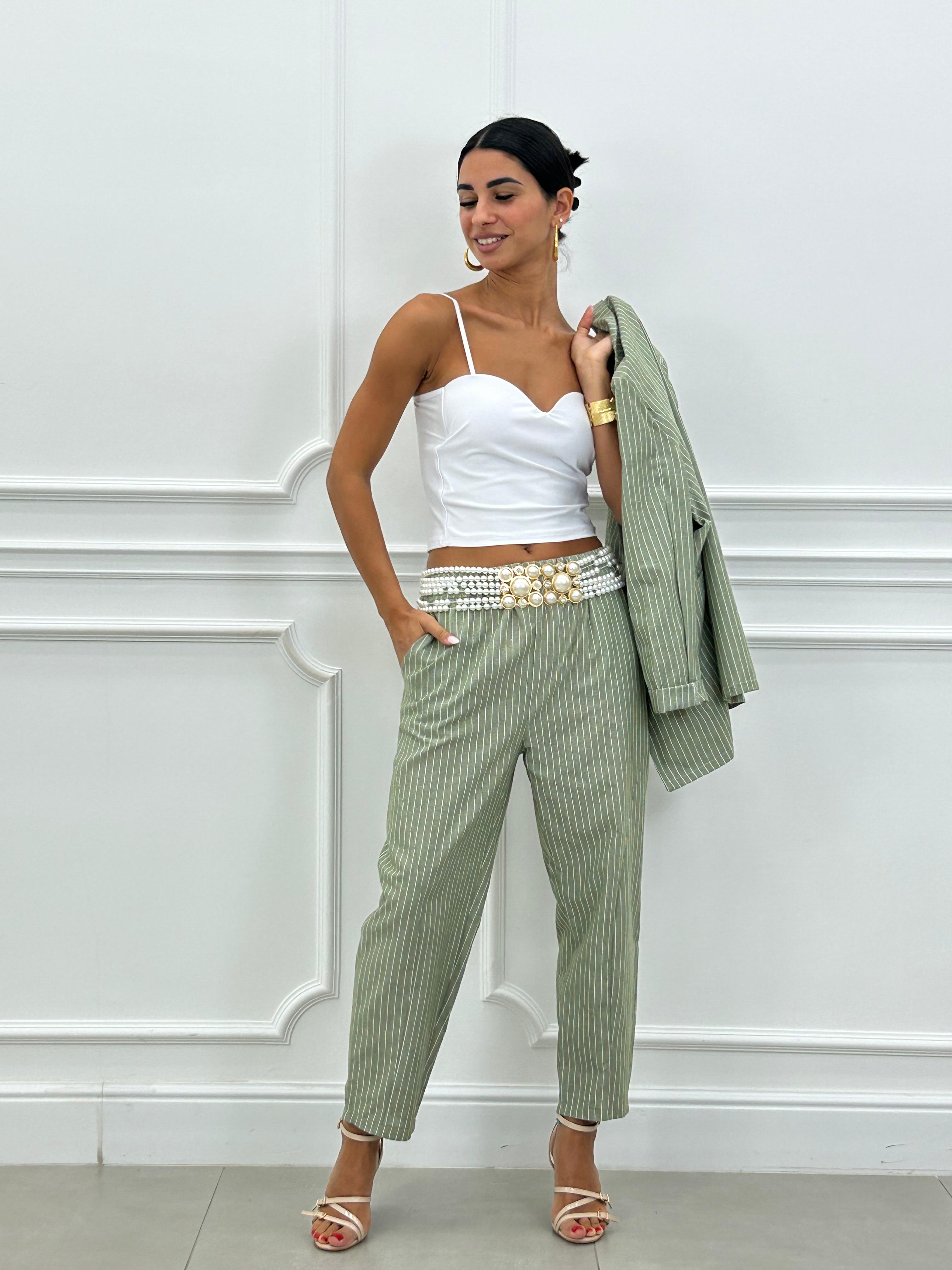 COORD-SET MISTO LINO GESSATO NEW SS25