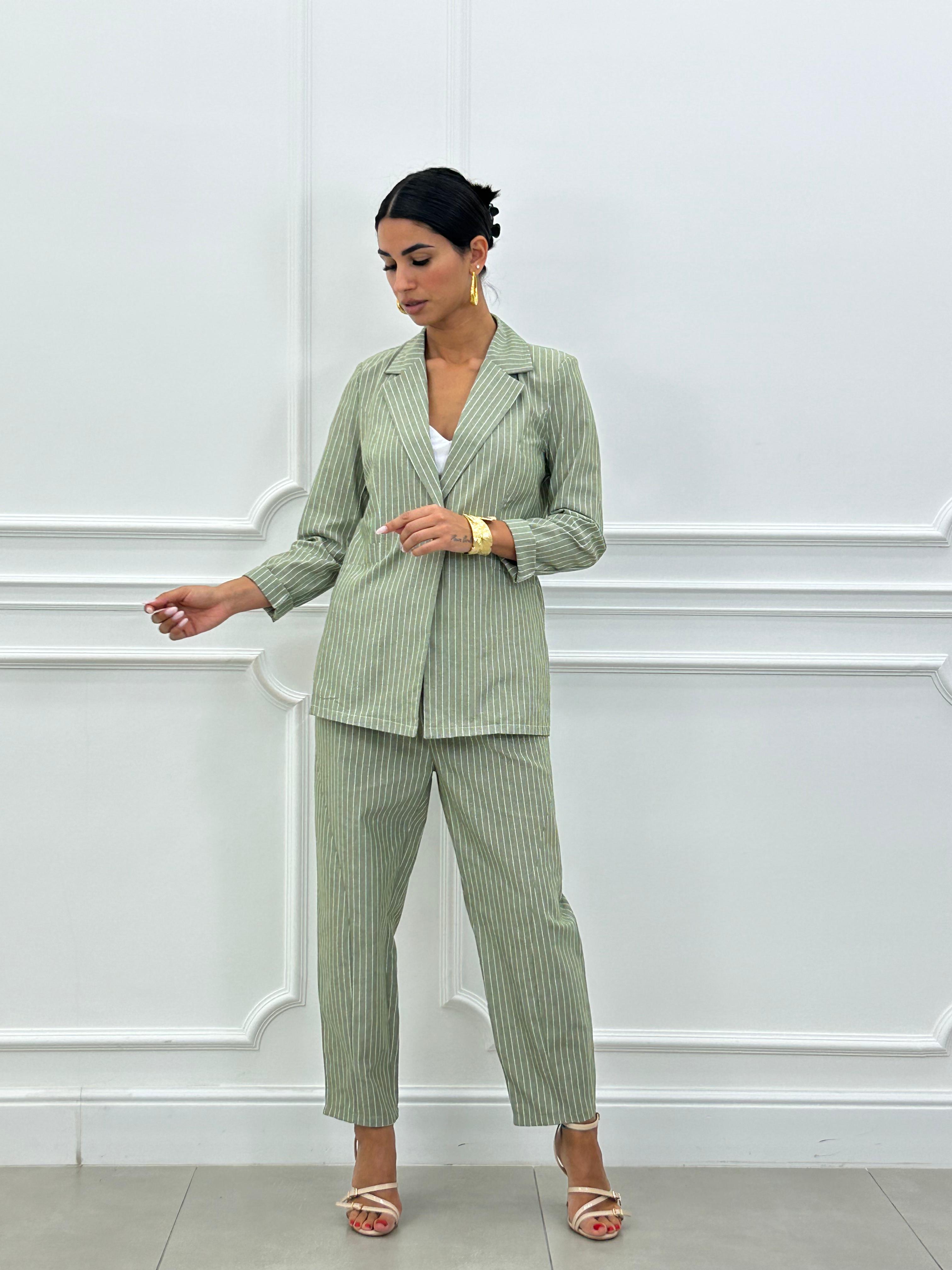 COORD-SET MISTO LINO GESSATO NEW SS25