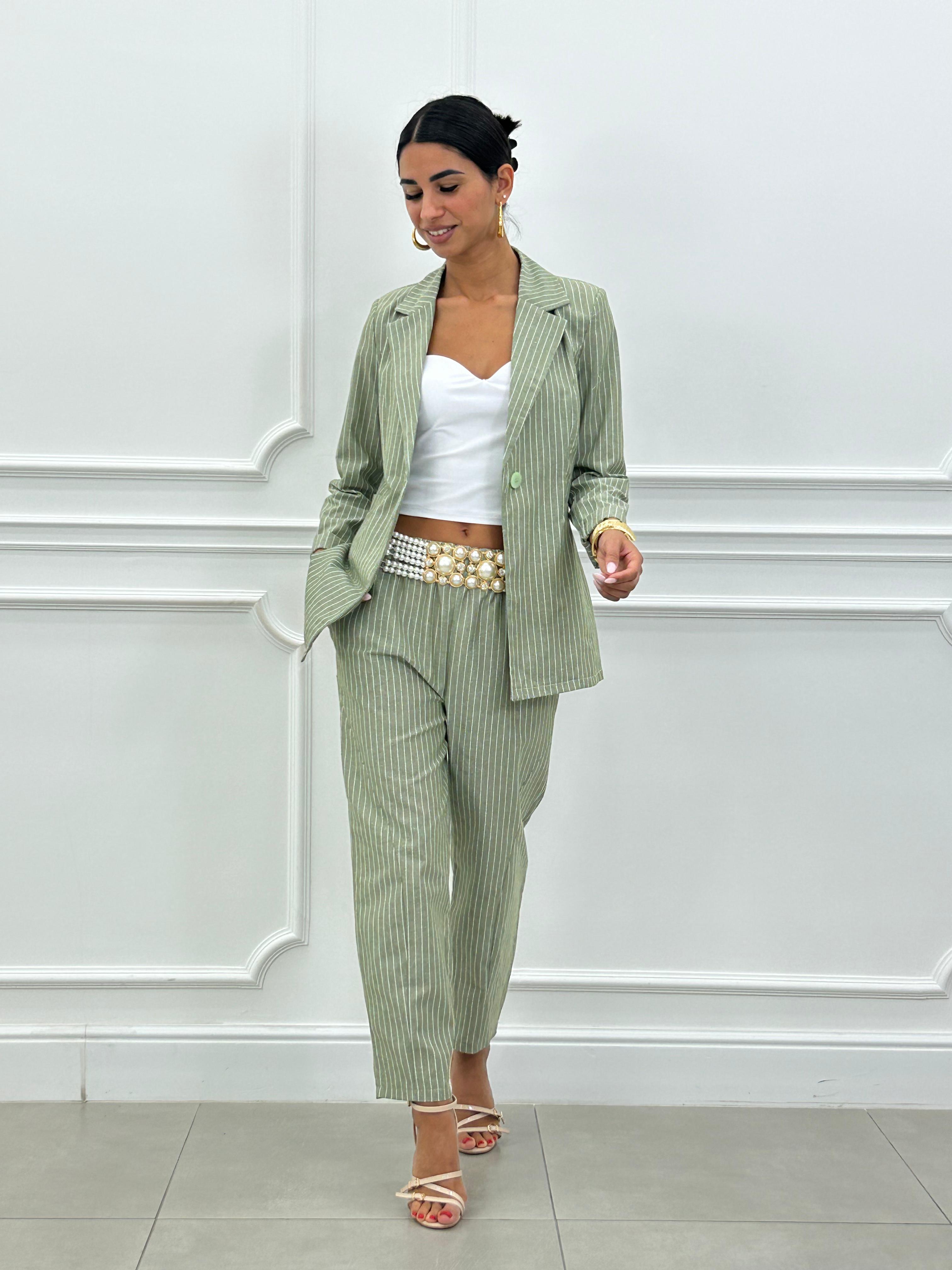 COORD-SET MISTO LINO GESSATO NEW SS25