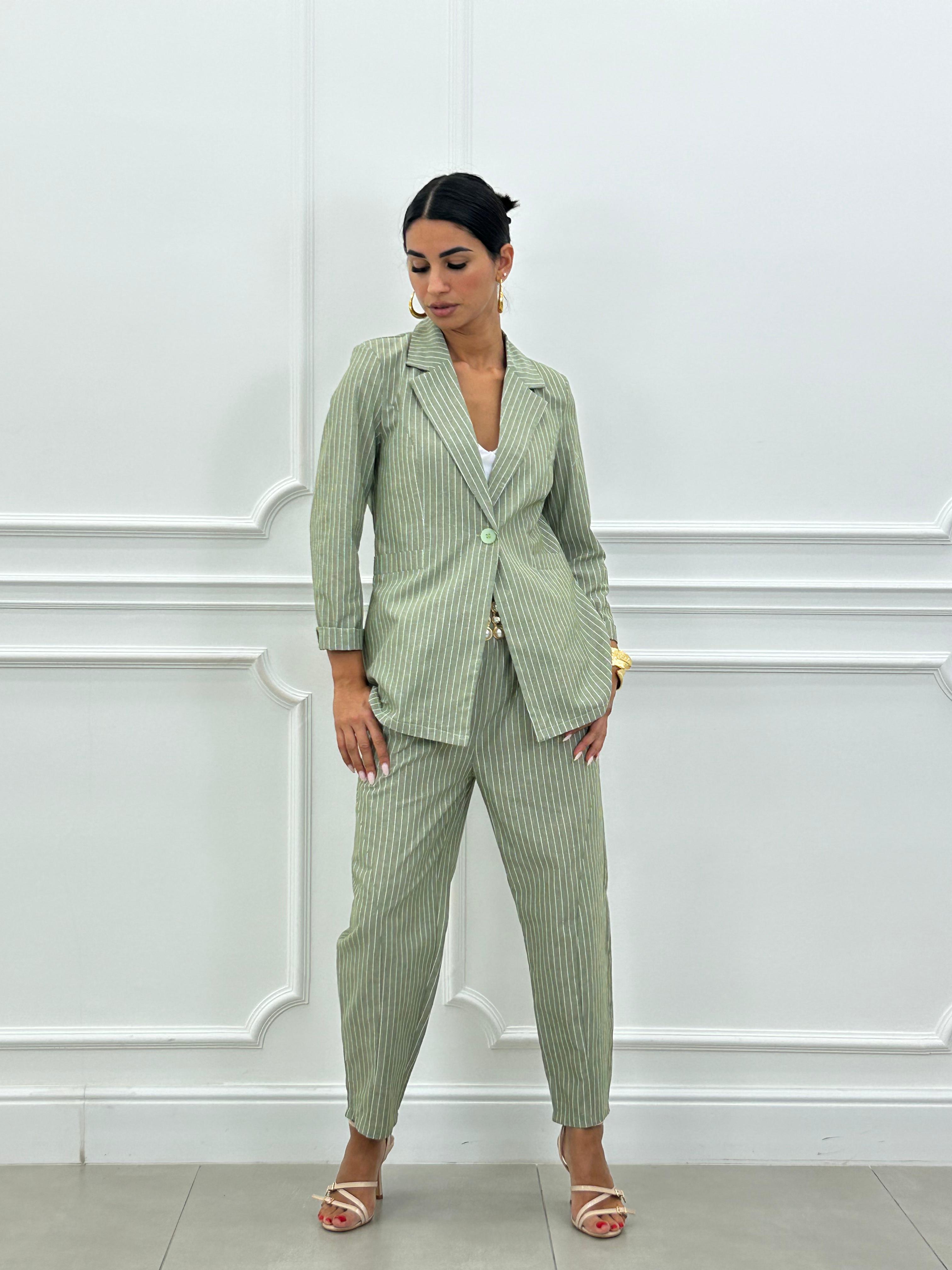 COORD-SET MISTO LINO GESSATO NEW SS25