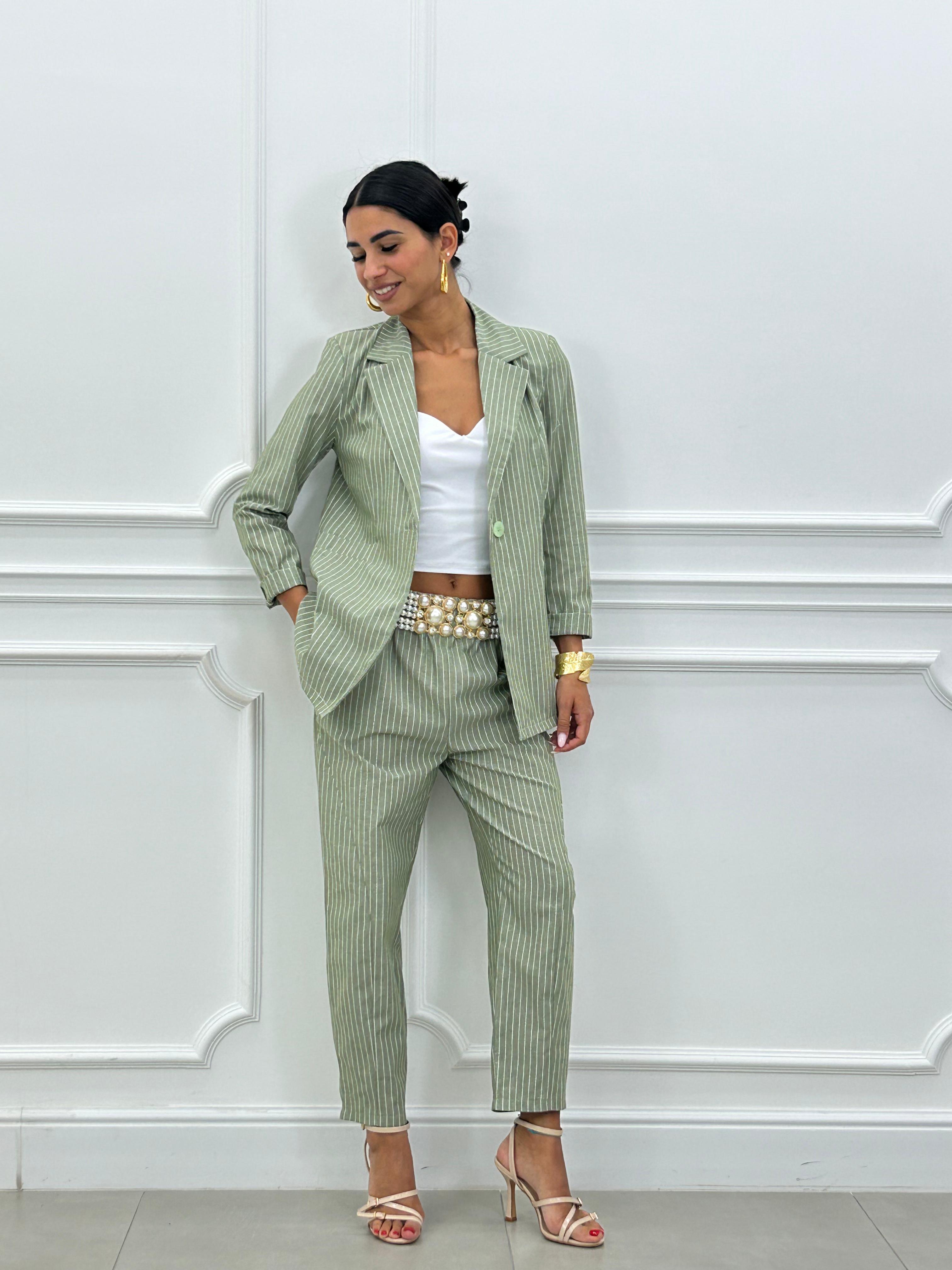 COORD-SET MISTO LINO GESSATO NEW SS25