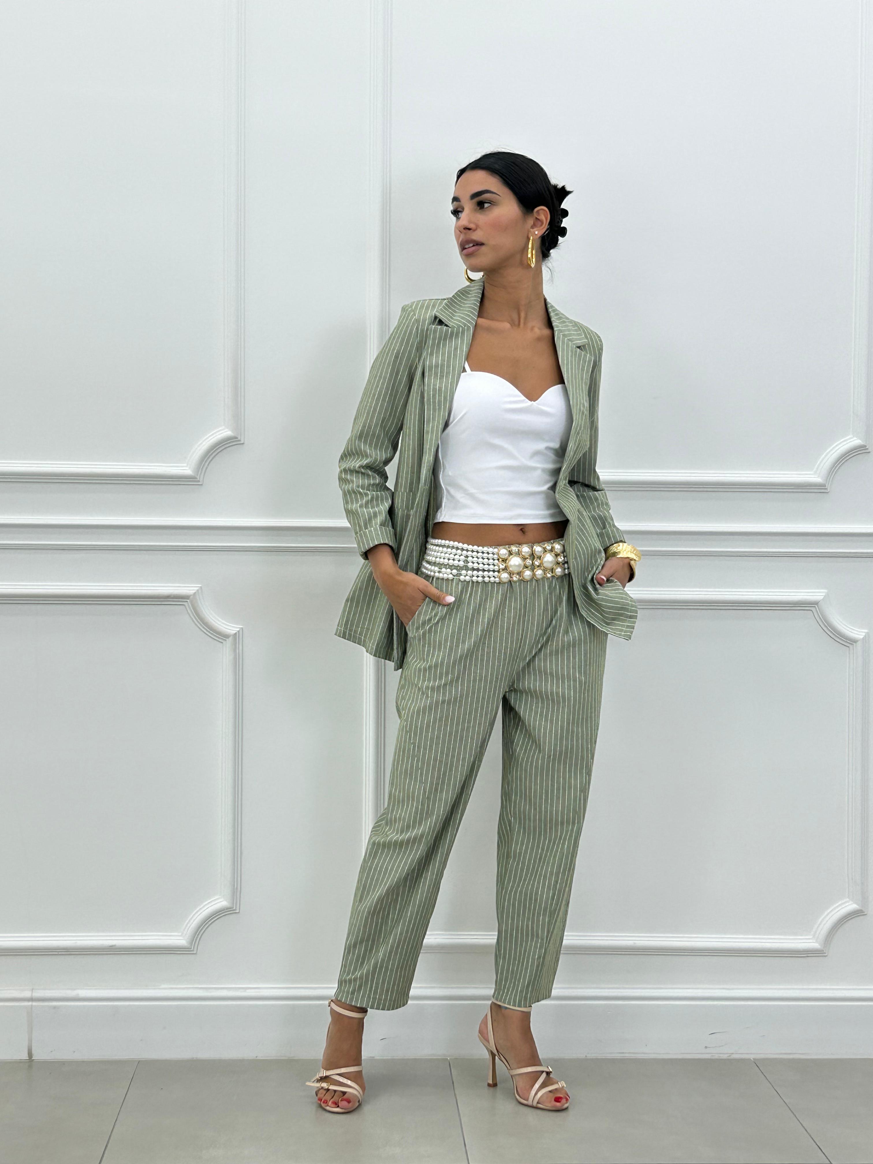 COORD-SET MISTO LINO GESSATO NEW SS25