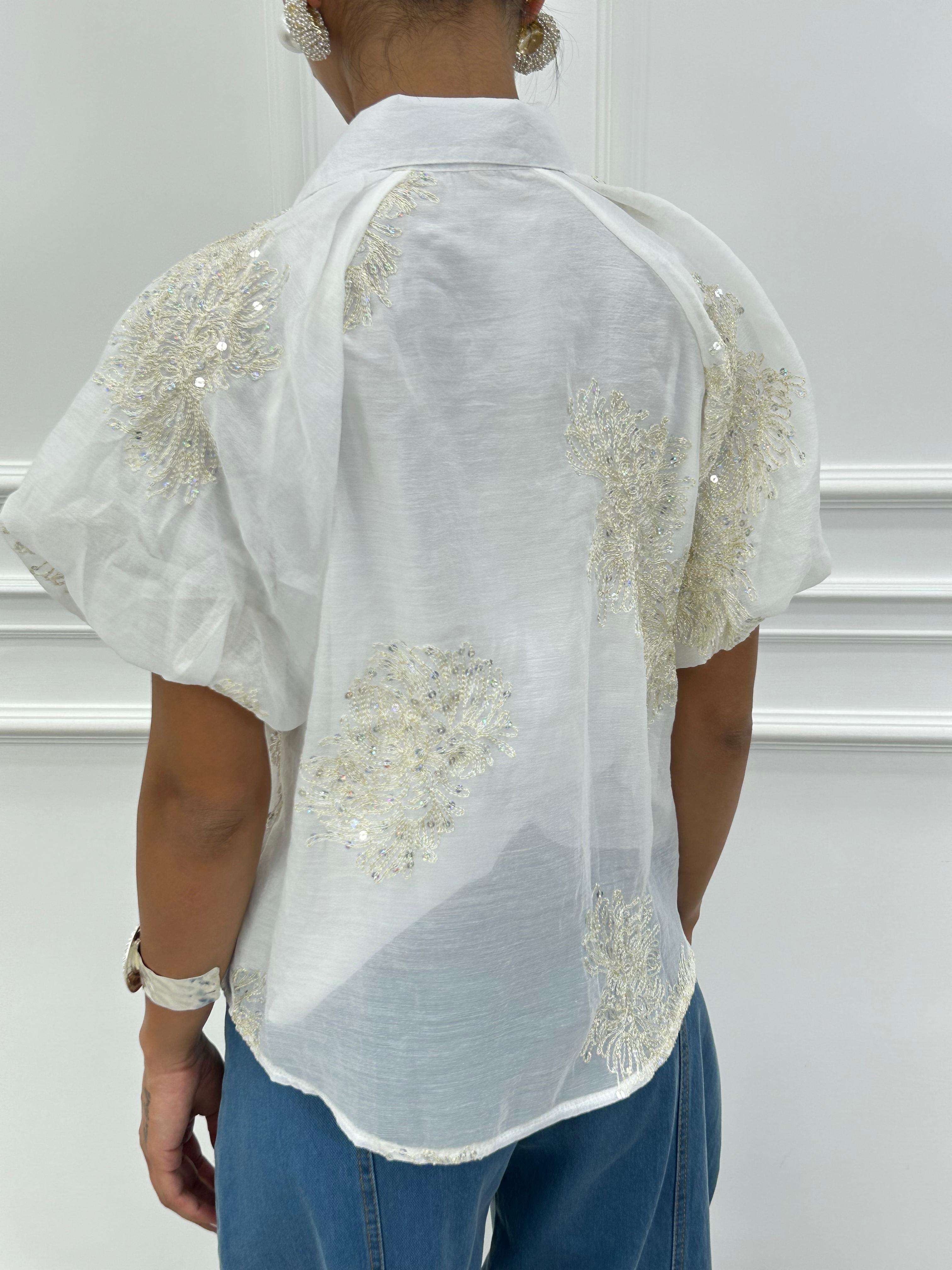 CAMICIA CON PAILLETTES NEW SS25