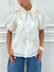 CAMICIA CON PAILLETTES NEW SS25