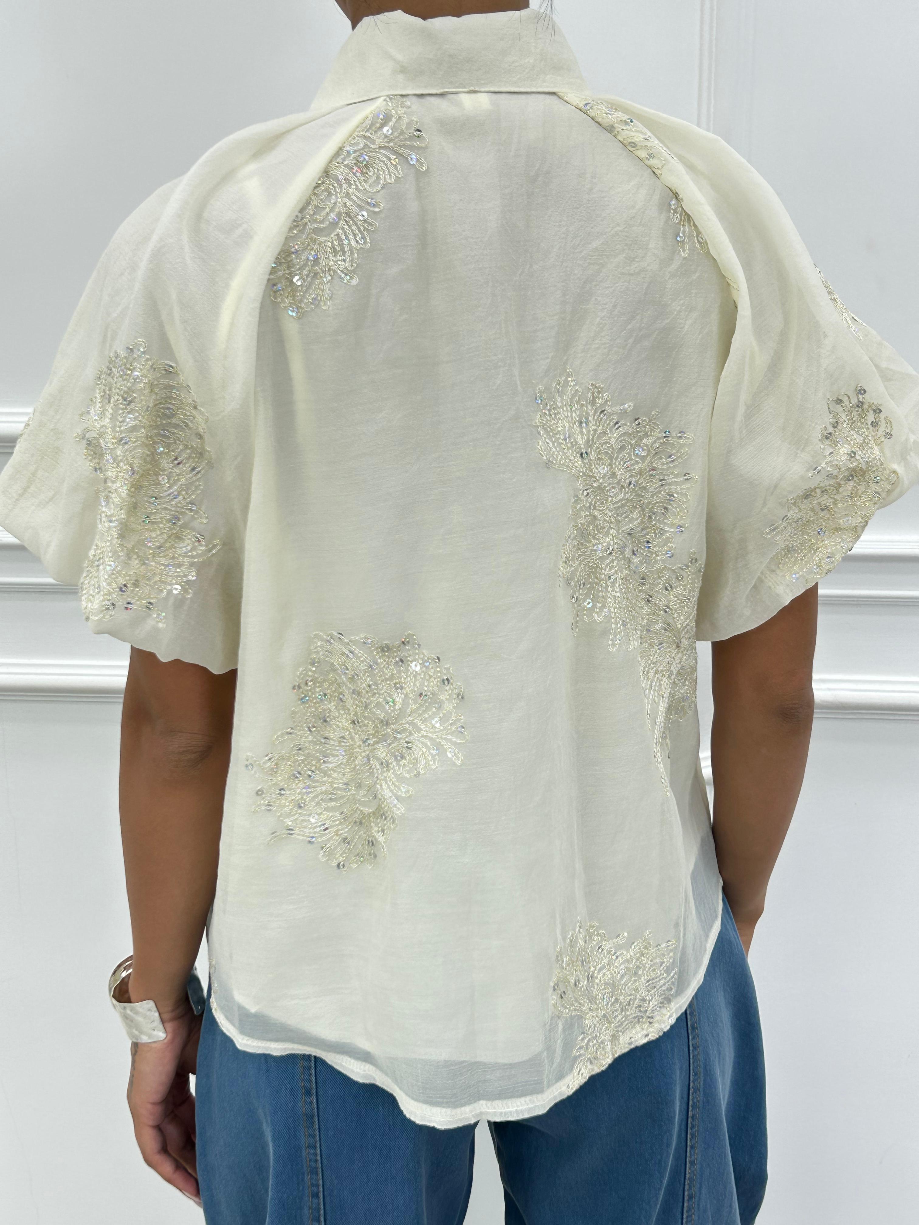 CAMICIA CON PAILLETTES NEW SS25