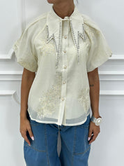 CAMICIA CON PAILLETTES NEW SS25