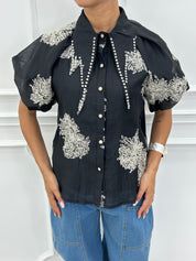 CAMICIA CON PAILLETTES NEW SS25