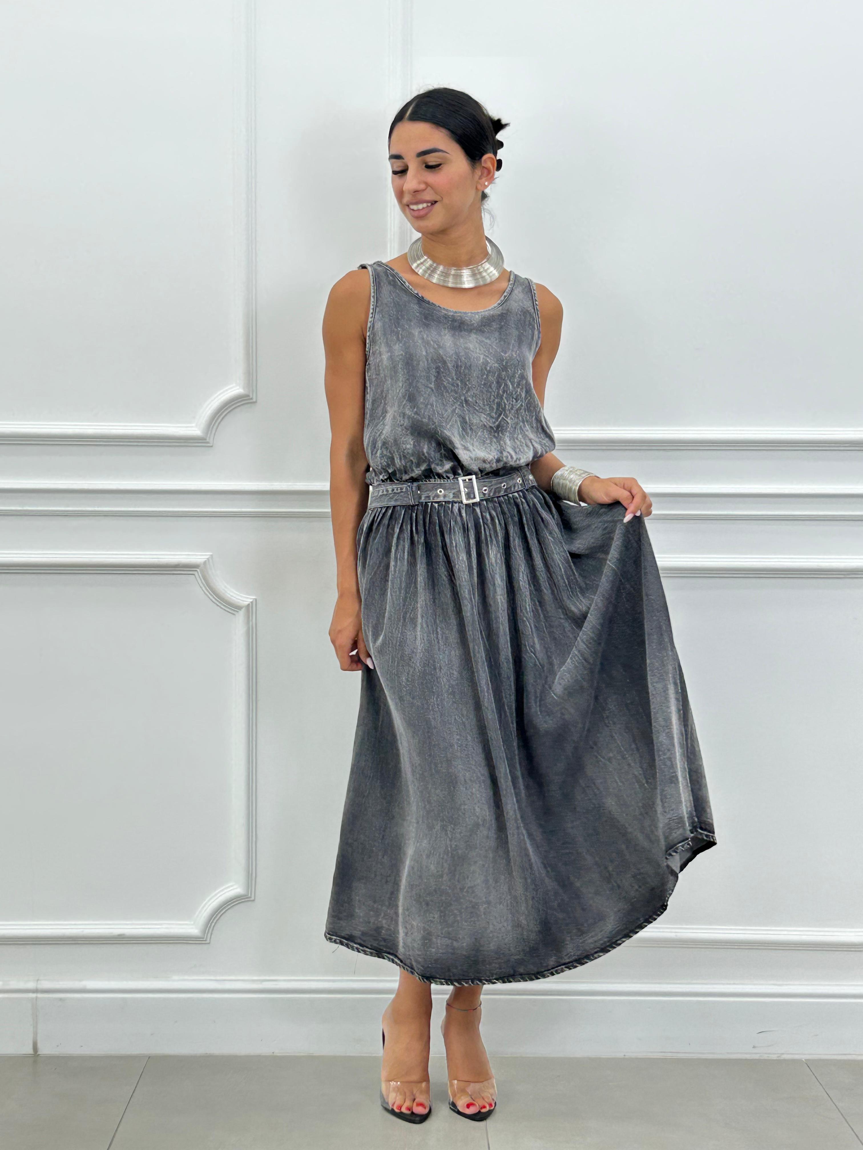 ABITO IN DENIM CON CINTURINO NEW SS25