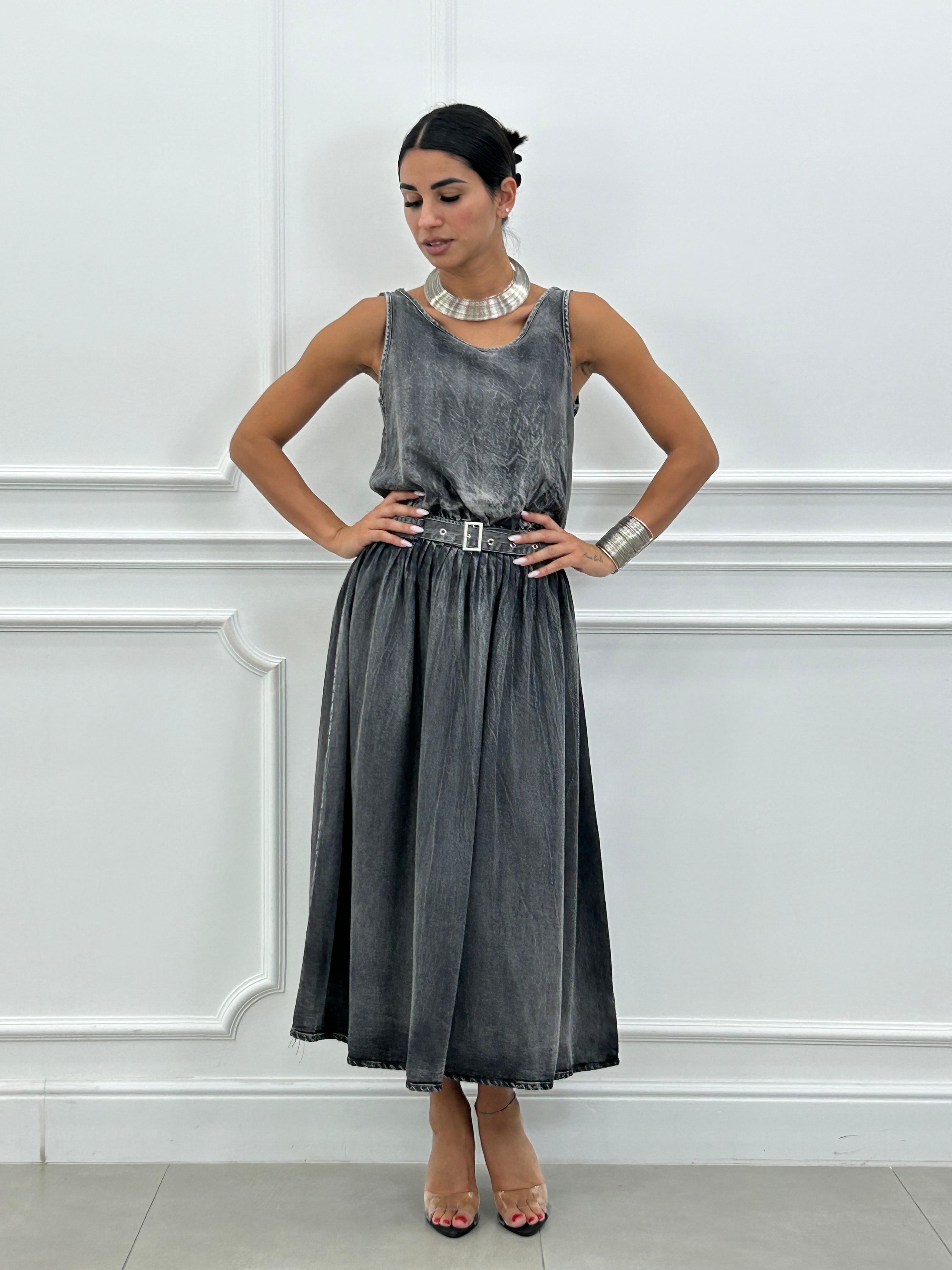 ABITO IN DENIM CON CINTURINO NEW SS25