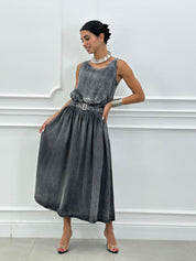 ABITO IN DENIM CON CINTURINO NEW SS25