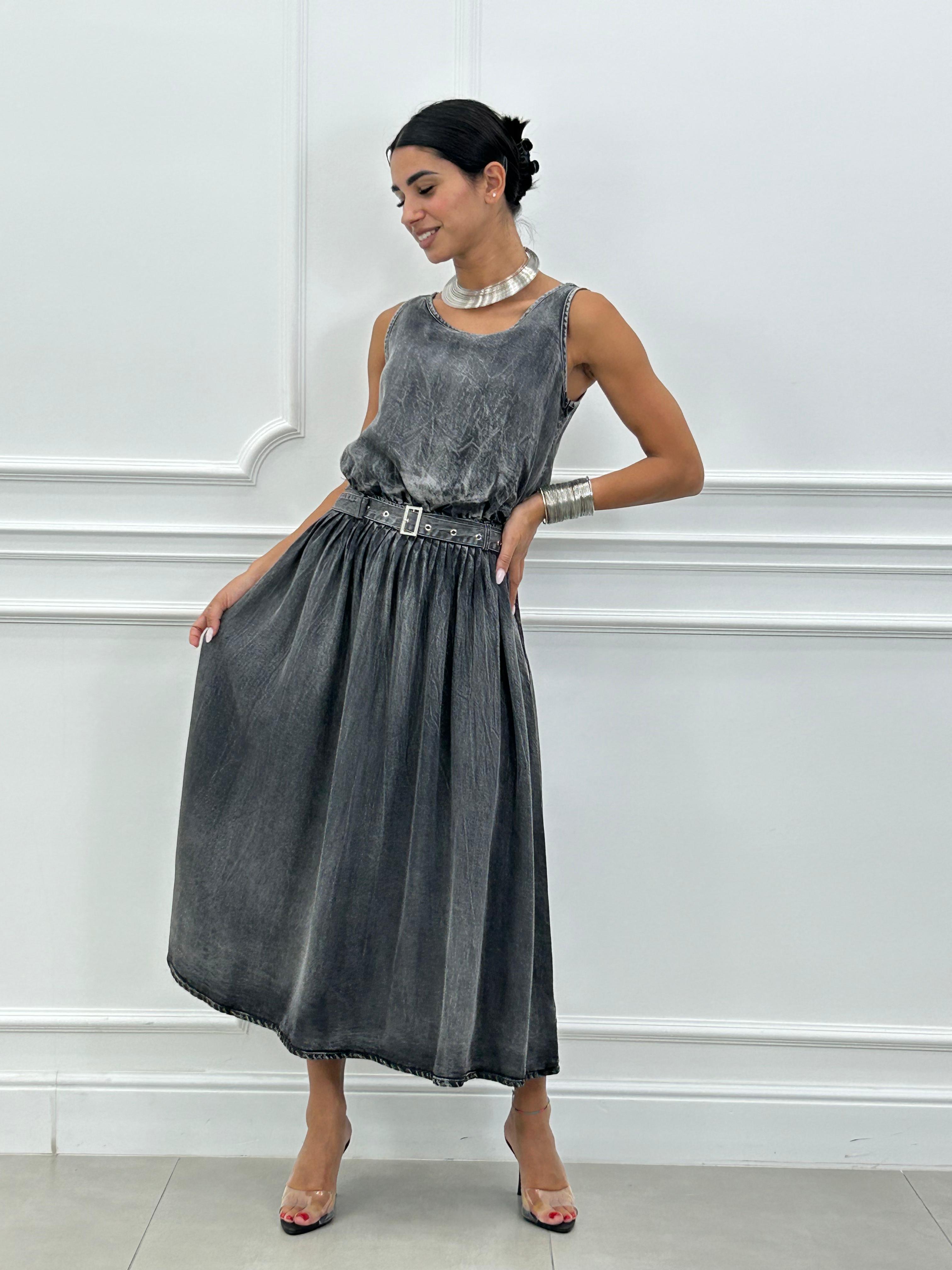 ABITO IN DENIM CON CINTURINO NEW SS25