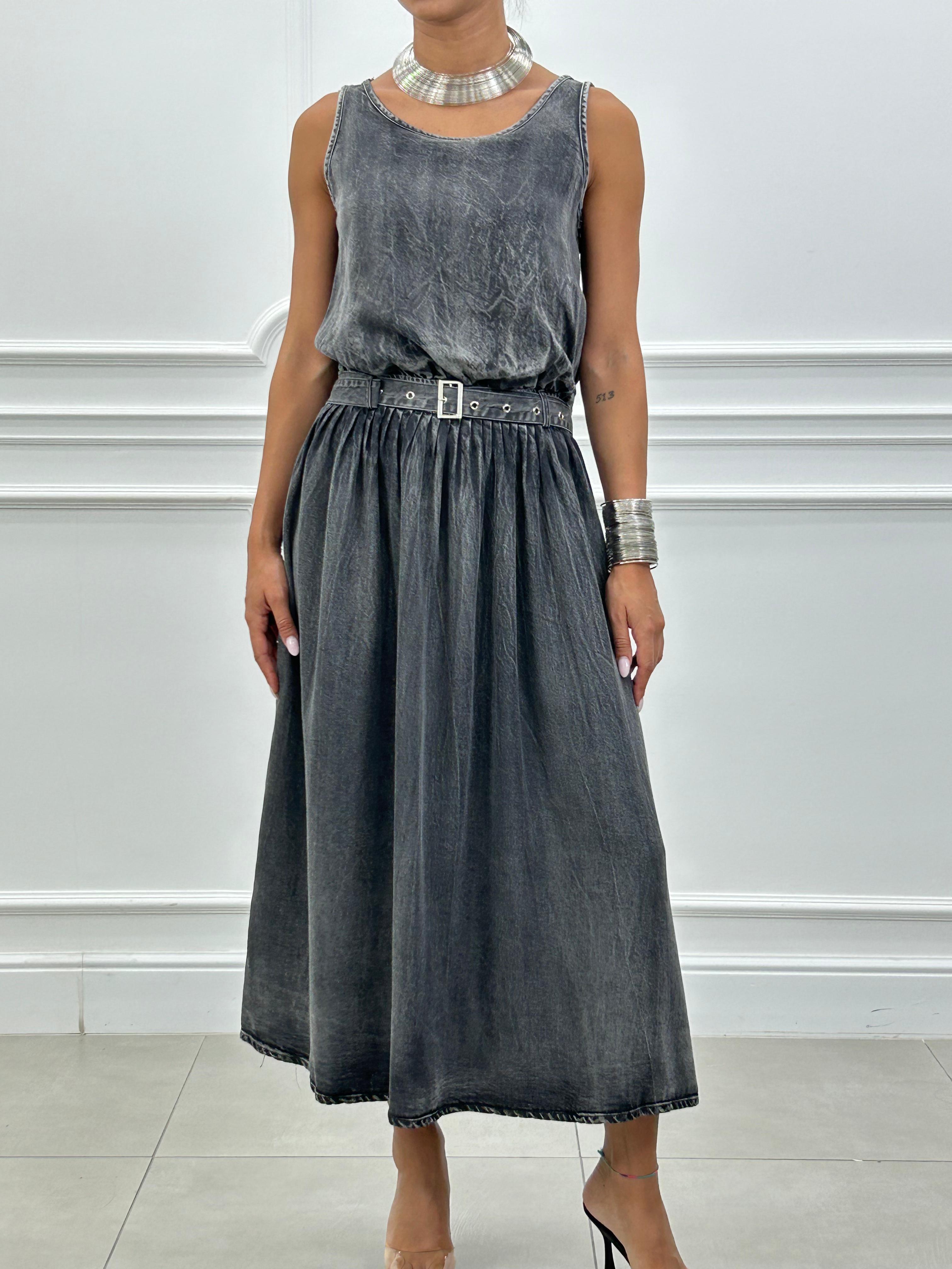 ABITO IN DENIM CON CINTURINO NEW SS25