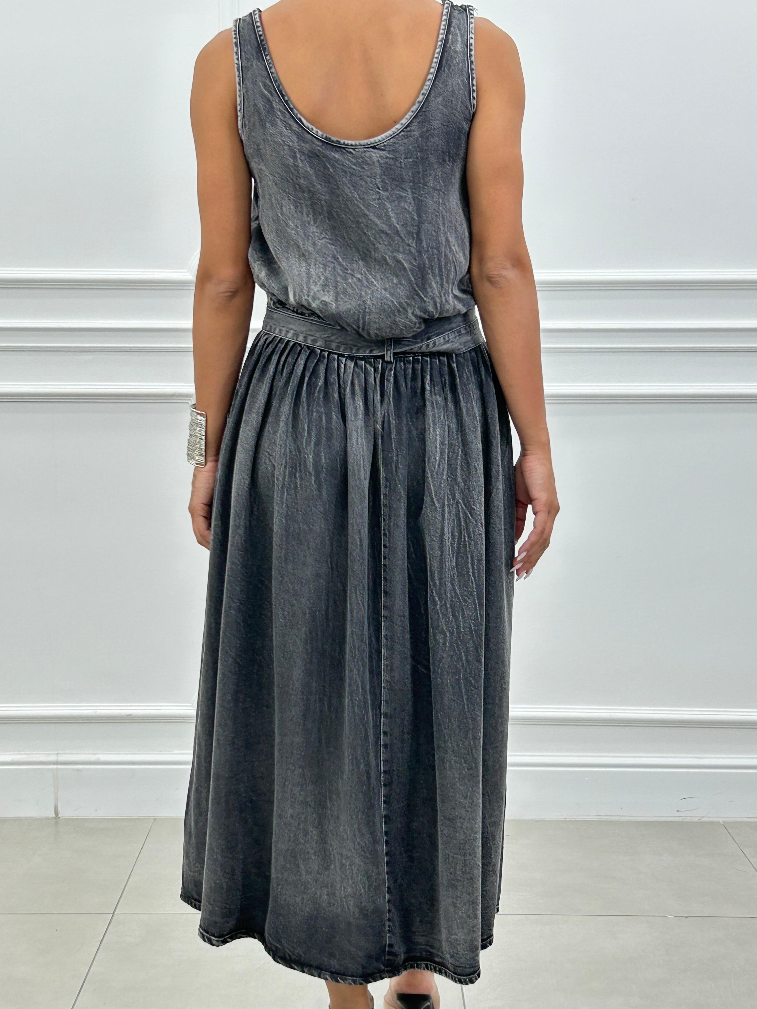 ABITO IN DENIM CON CINTURINO NEW SS25