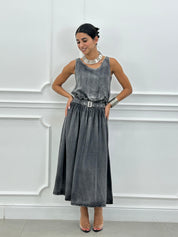 ABITO IN DENIM CON CINTURINO NEW SS25