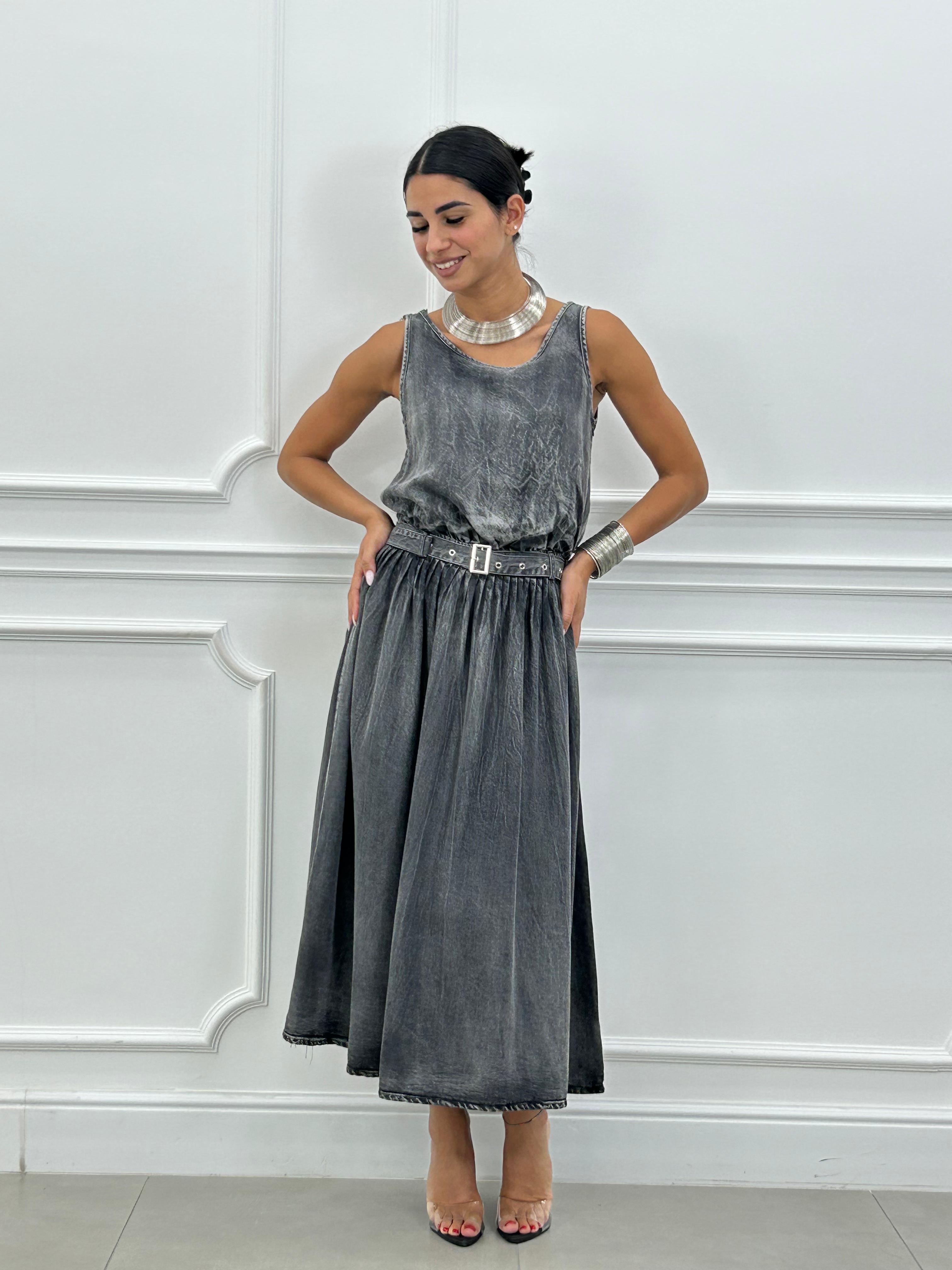 ABITO IN DENIM CON CINTURINO NEW SS25