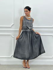 ABITO IN DENIM CON CINTURINO NEW SS25