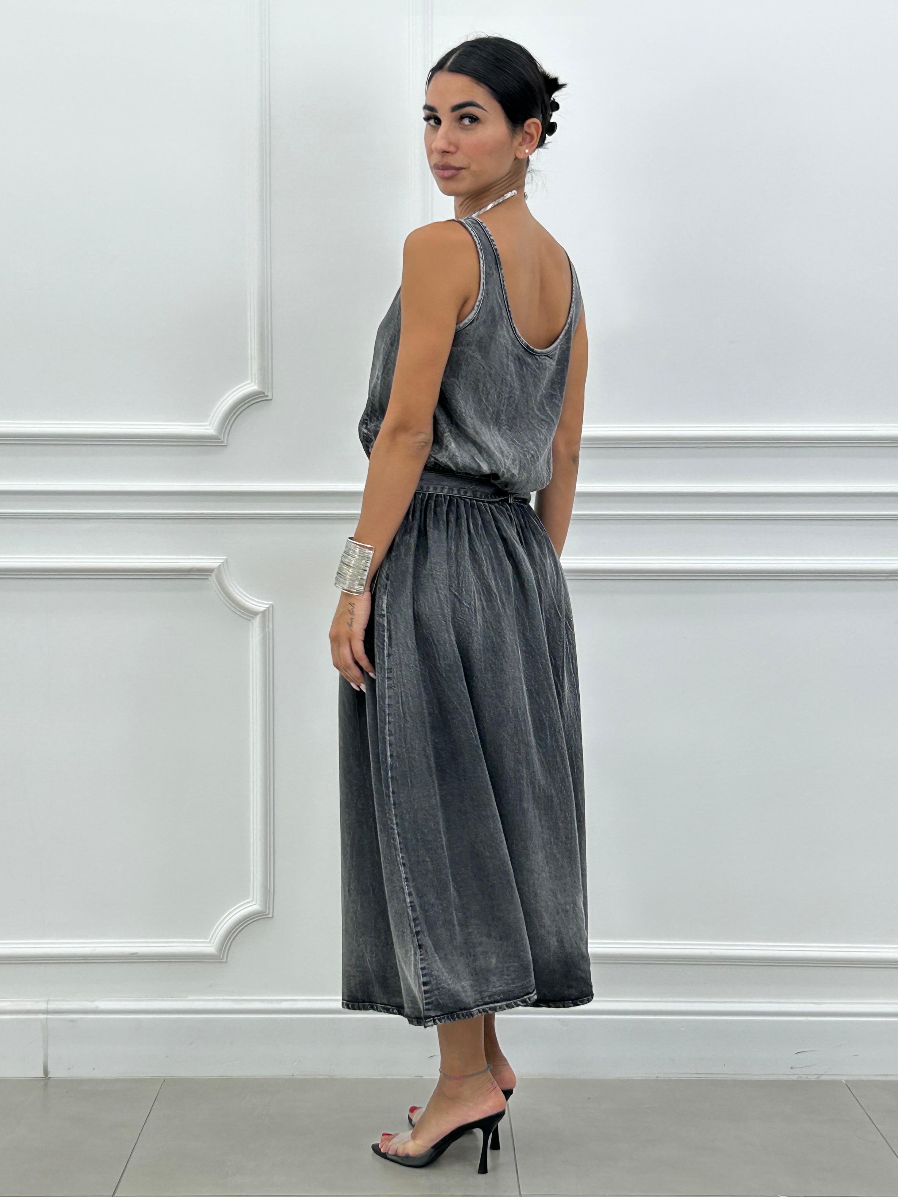 ABITO IN DENIM CON CINTURINO NEW SS25