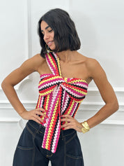 MAGLIA MONOSPALLA GEO CHIC NEW SS25