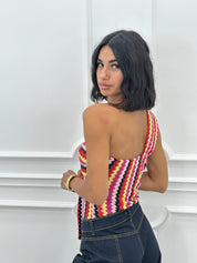 MAGLIA MONOSPALLA GEO CHIC NEW SS25