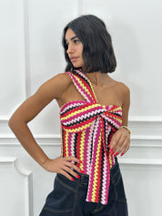 MAGLIA MONOSPALLA GEO CHIC NEW SS25