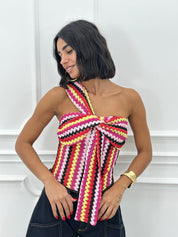 MAGLIA MONOSPALLA GEO CHIC NEW SS25