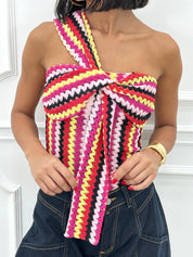 MAGLIA MONOSPALLA GEO CHIC NEW SS25